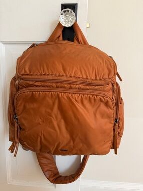 Caraa Medium Baby Bag Brown Designer Diaper Bag Washable Travel Tote